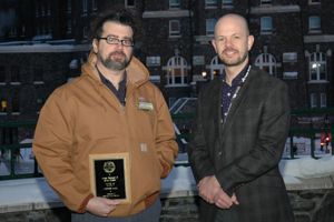 Winner Amos Petersen of FarrPro. Inc. (left) and Ben Willing. 